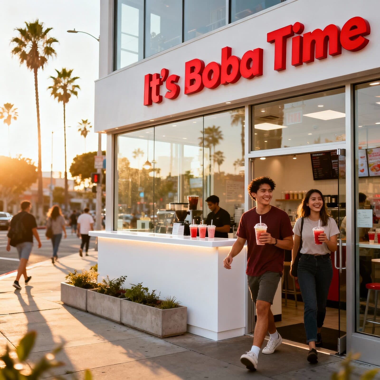 It's Boba Time Burbank exterior on Magnolia Blvd