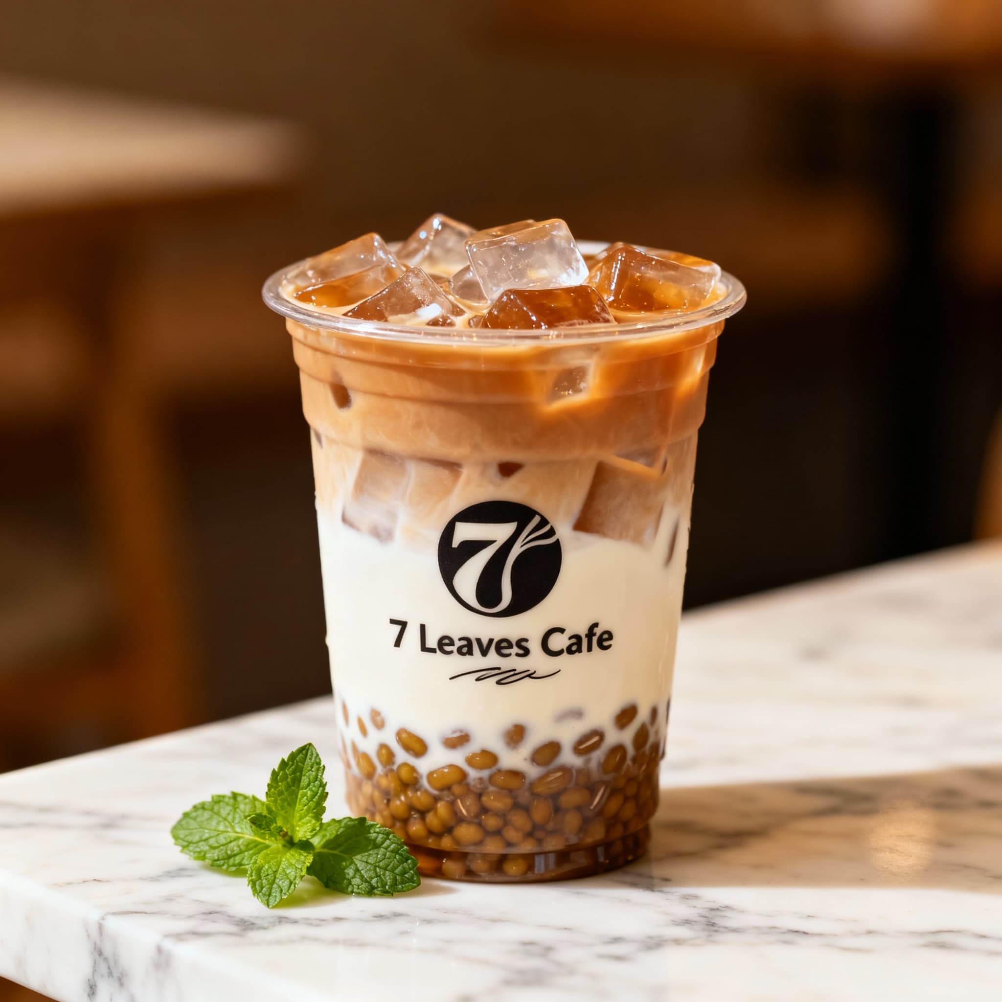 7 Leaves Cafe signature Vietnamese coffee and boba drinks Los Angeles