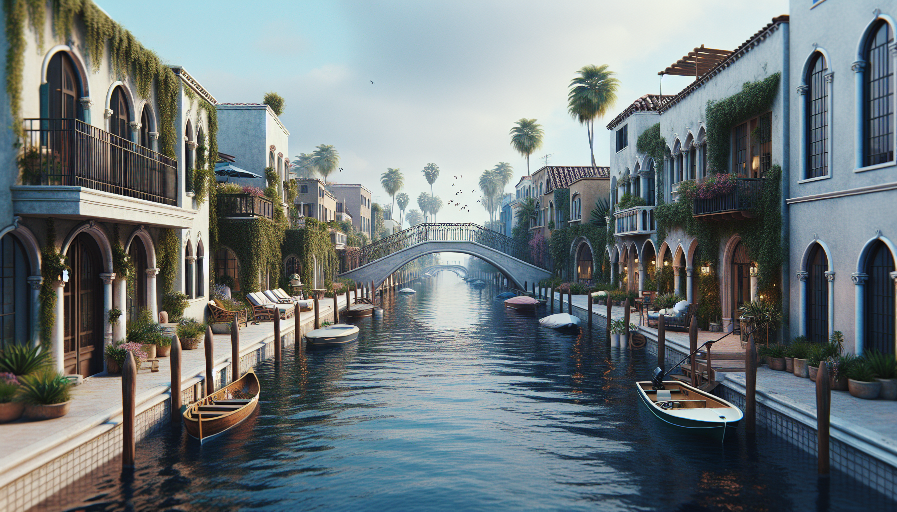 Image of Venice Canals in Los Angeles.